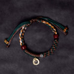 Tibetan Camel Bone Yak Bone Luck Rope Bracelet