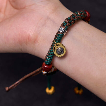 Tibetan Camel Bone Yak Bone Luck Rope Bracelet - 图片 3