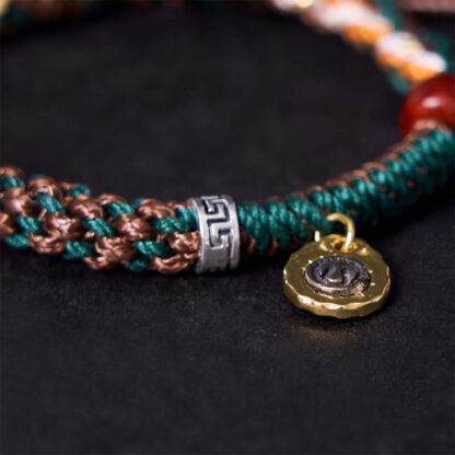 Tibetan Camel Bone Yak Bone Luck Rope Bracelet - 图片 4