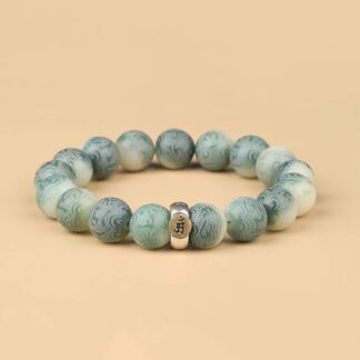 Chinese Zodiac Natal Buddha Bodhi Seed Om Mani Padme Hum Engraved Wisdom Bracelet