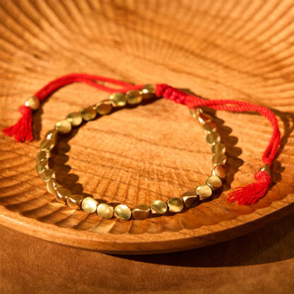 Tibetan Copper Beads Healing Luck Bracelet - 图片 4