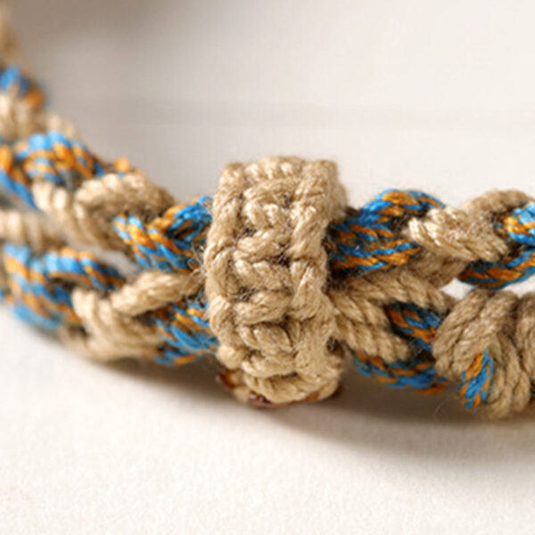 Buddha Stones Tibetan Dzi Bead Wealth  Protection Braided Bracelet - 图片 12