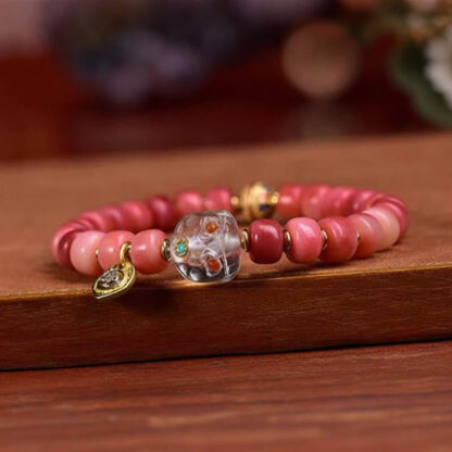 Tibetan Camel Bone Red Agate Luck Bracelet - 图片 10