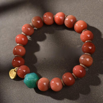 Vintage Tibetan Camel Bone Tassel Luck Bracelet - 图片 2