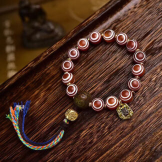 Tibetan Zakiram Red Agate Confidence Bracelet