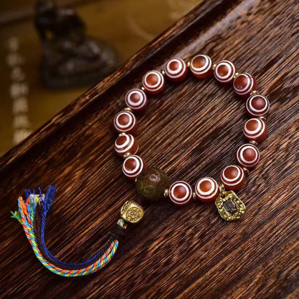 Tibetan Zakiram Red Agate Confidence Bracelet