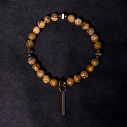 Distressed Design Copper Luck Bracelet - 图片 2