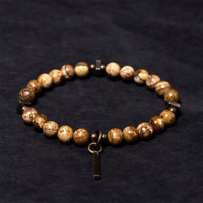 Distressed Design Copper Luck Bracelet - 图片 3