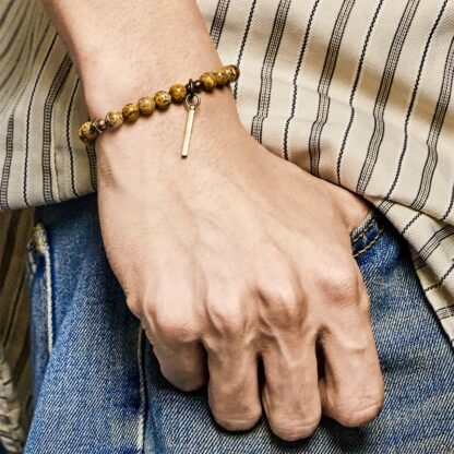 Distressed Design Copper Luck Bracelet - 图片 4