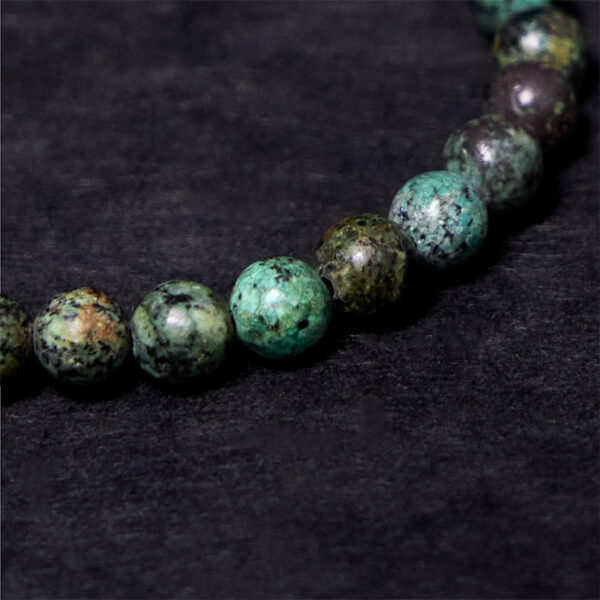 Vintage Distressed Design Turquoise Copper Balance Bracelet - 图片 8