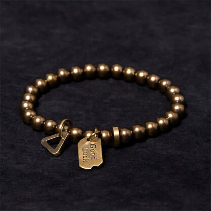 Retro Pure Copper Brass Luck Bracelet - 图片 2