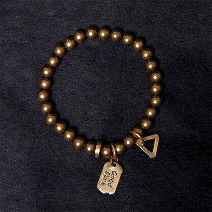 Retro Pure Copper Brass Luck Bracelet - 图片 3