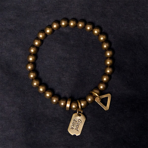 Retro Pure Copper Brass Luck Bracelet - 图片 3