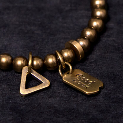 Retro Pure Copper Brass Luck Bracelet - 图片 6