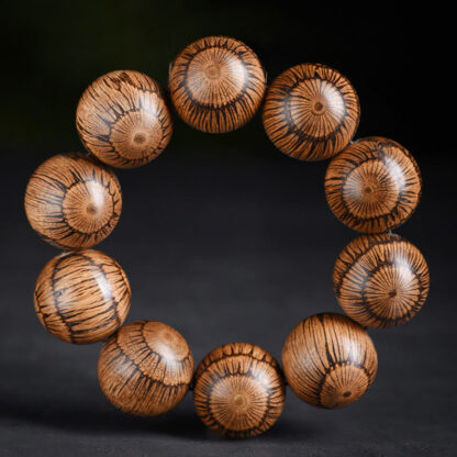 Gnetum Wood Beads Protection Bracelet - 图片 8