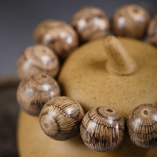 Gnetum Wood Beads Protection Bracelet - 图片 10
