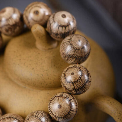 Gnetum Wood Beads Protection Bracelet - 图片 3