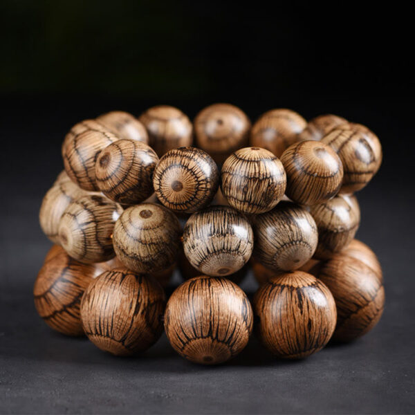 Gnetum Wood Beads Protection Bracelet - 图片 12