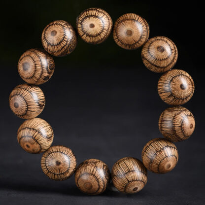Gnetum Wood Beads Protection Bracelet - 图片 5