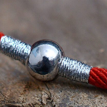 Buddha Stones 925 Sterling Silver Lucky Bead Protection Red String Bracelet - 图片 10