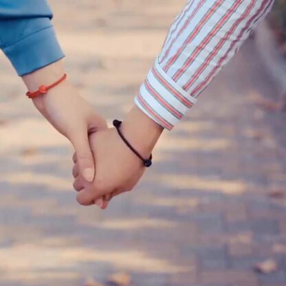 Red String Jade Luck Fortune Knot Braided Couple Bracelet - 图片 21