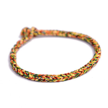 Buddha Stones Tibetan Handmade Eight Thread Peace Knot Protection Braided String Bracelet - 图片 11