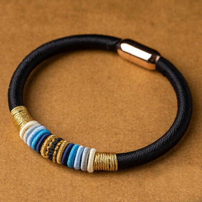 Tibetan Handmade King Kong Knot Protection Magnetic Buckle Braided Bracelet - 图片 13