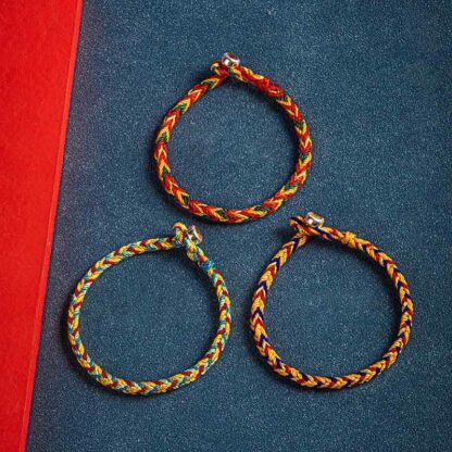 Buddha Stones 'May you be safe and sound all year round' Lucky Multicolored Bracelet - 图片 2