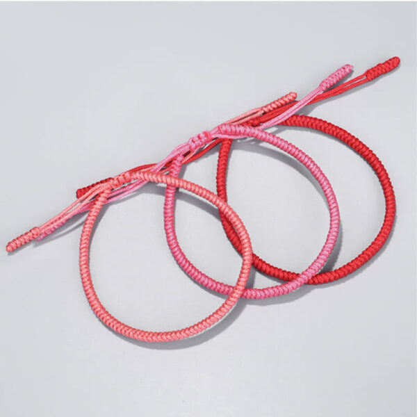 Buddha Stones Tibetan 3Pcs King Kong Knot Protection Braided Bracelet - 图片 4