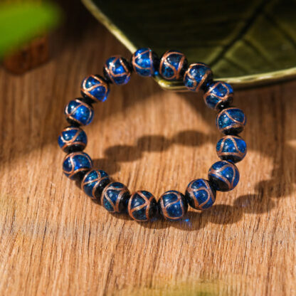 Tibetan Classic Liuli Glass Bead Luck Wealth Bracelet - 图片 7