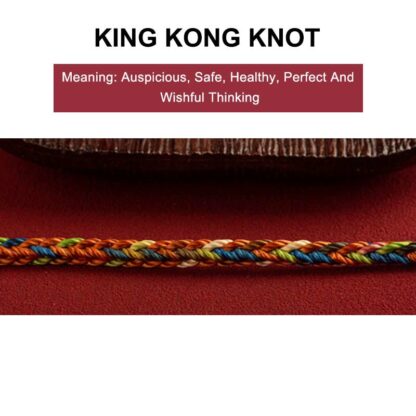 Buddha Stones 'May you be healthy and happy' Lucky Multicolored Bracelet - 图片 4