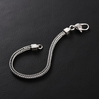 Tibetan Double Dorje Vajra Swastika Spiritual Power Chain Bracelet - 图片 2