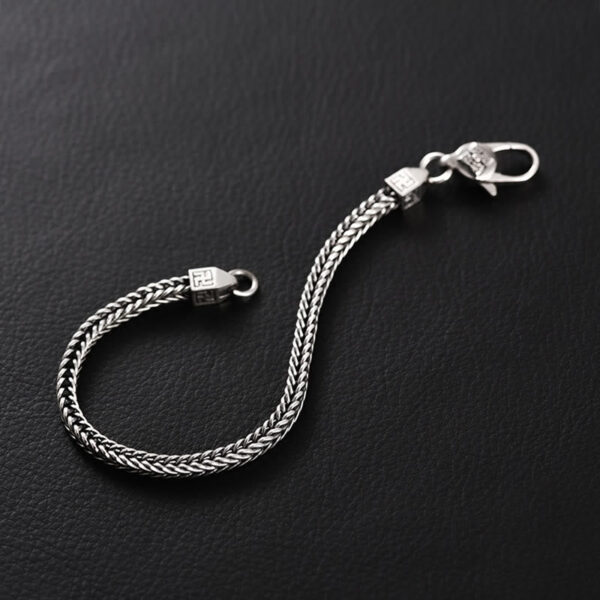 Tibetan Double Dorje Vajra Swastika Spiritual Power Chain Bracelet - 图片 2