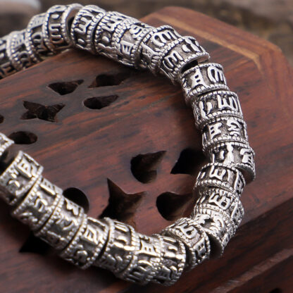 Buddha Stones Handmade Tibetan Mantra Purity Bracelet - 图片 4