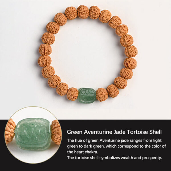 Tibet Rudraksha Bodhi Seed Wealth Auspiciousness Bracelet - 图片 28