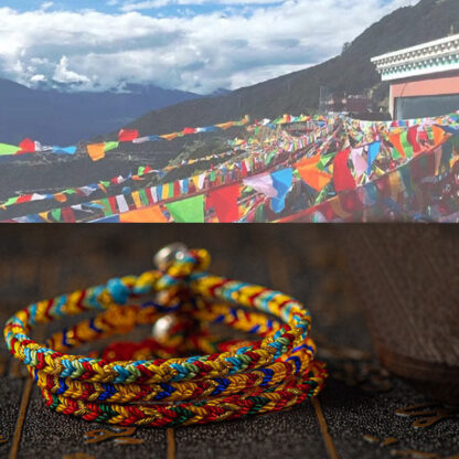 Buddha Stones 'May you be good fortune and success' Lucky Multicolored Bracelet - 图片 9
