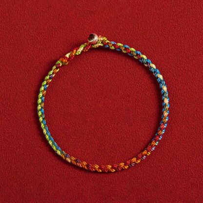 Buddha Stones 'May you be blessed with peace and safety in all four seasons' Lucky Multicolored Bracelet - 图片 2
