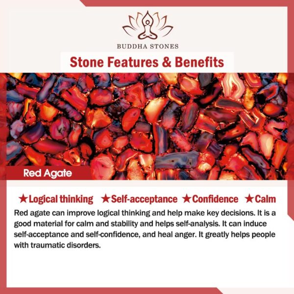 Buddha Stones Tibetan Red Agate Green Agate Copper Confidence Fortune Bracelet - 图片 15