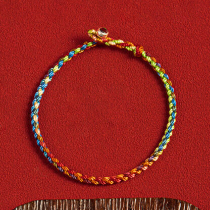 Buddha Stones 'May you be blessed with peace and safety in all four seasons' Lucky Multicolored Bracelet - 图片 5