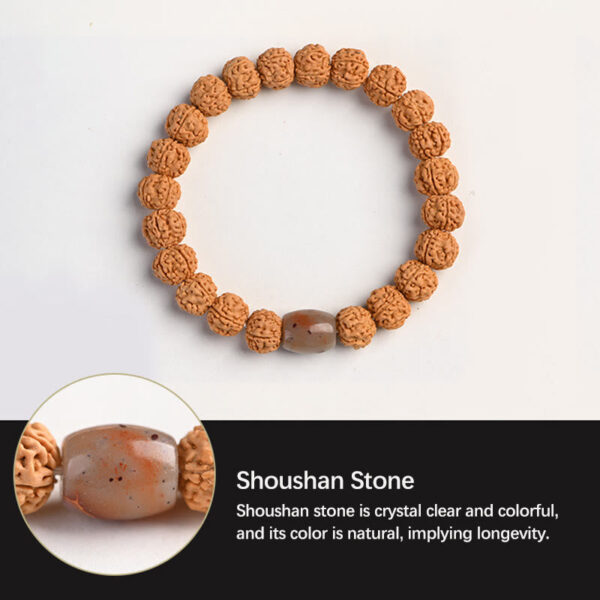 Tibet Rudraksha Bodhi Seed Wealth Auspiciousness Bracelet - 图片 19