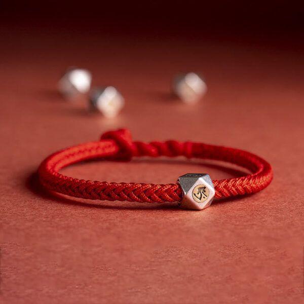 925 Sterling Silver Handmade Chinese Zodiac Natal Buddha Luck Protection Braided String Bracelet (Extra 30% Off | USE CODE: FS30) - 图片 4