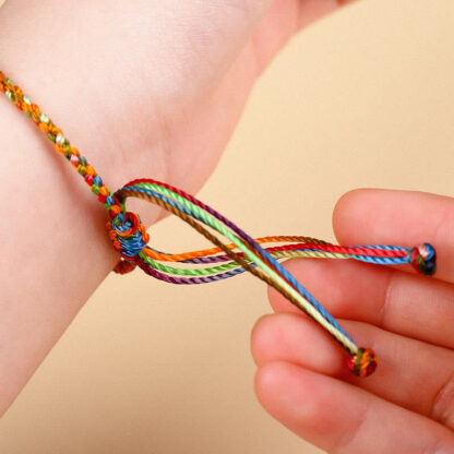 Buddha Stones 'May all your wishes come true' Lucky Multicolored Bracelet - 图片 2