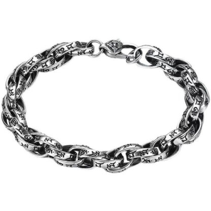 Tibetan Om Mani Padme Hum Carved Amulet Creativity Bracelet - 图片 5