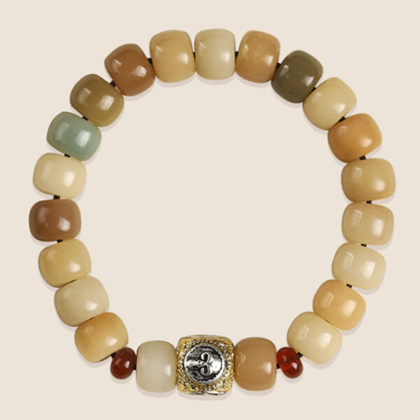 Natural Bodhi Seed The Lord of the Corpse Forest Om Mani Padme Hum Wisdom Bracelet - 图片 3