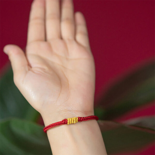 Handcrafted King Kong Knot Luck Protection Braid Rope Bracelet - 图片 8
