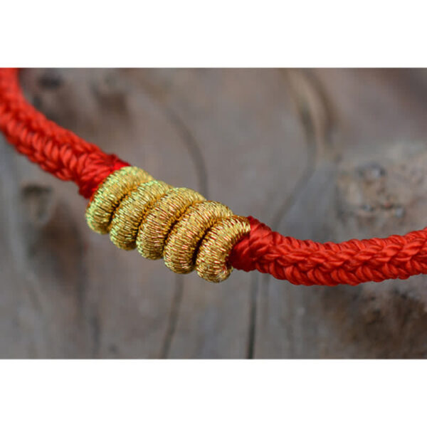 Buddha Stones Handmade Simple Design Chinese Knotting Luck Strength Braid String Bracelet - 图片 10