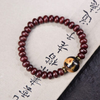 Natural Tibetan Purple Bodhi Seed Bead Harmony Bracelet