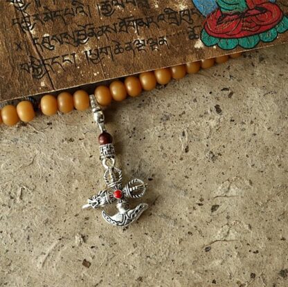 Tibet 108 Mala Beads Bodhi Seed Bagua Vajra Wealth Bracelet - 图片 15