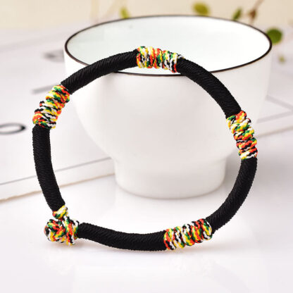 Buddha Stones Tibetan Handmade Colorful King Kong Knot Lucky Protection Braid String Bracelet - 图片 11
