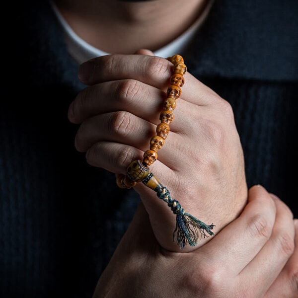 Tibetan Yak Bone The Lord Of The Corpse Forest Pattern Strength Bracelet - 图片 4
